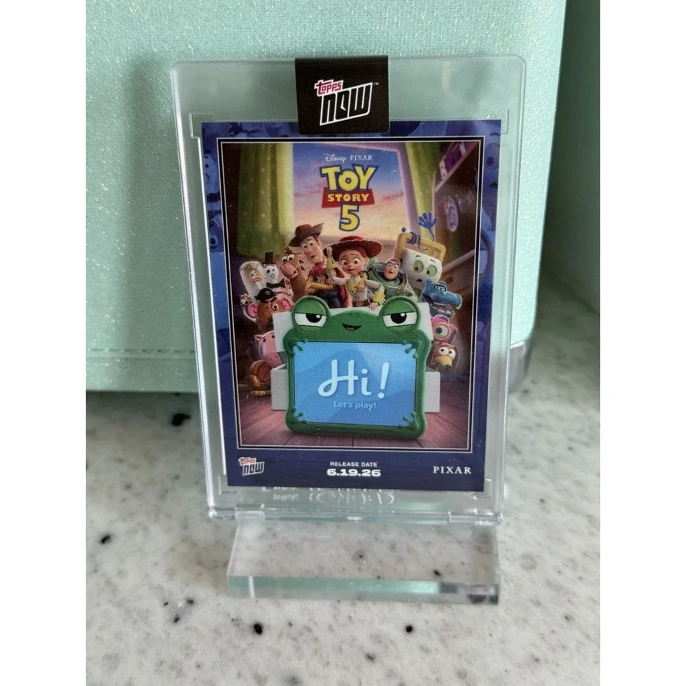 Toy Story 5 2026 Pixar Disney Topps NOW Card Movie Poster Encased